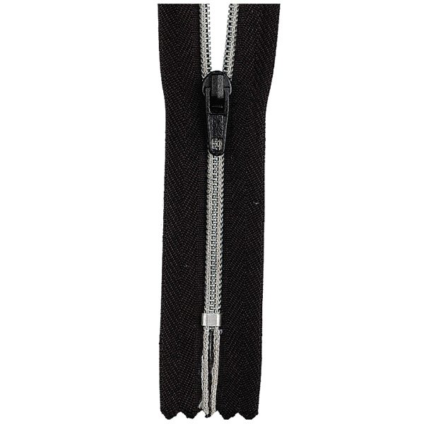 Nylon Coil Zipper — Closed-End · Silver-Teeth
