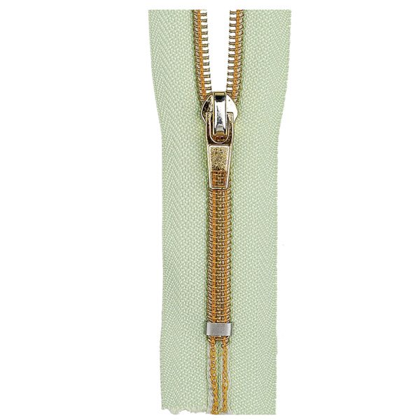 Nylon Coil Zipper — Separating · Golden-Teeth