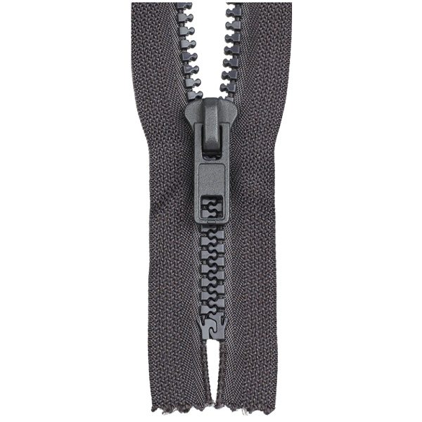 Plastic Moulded Zipper — Closed-End · Auto-Lock · Hook-Stop