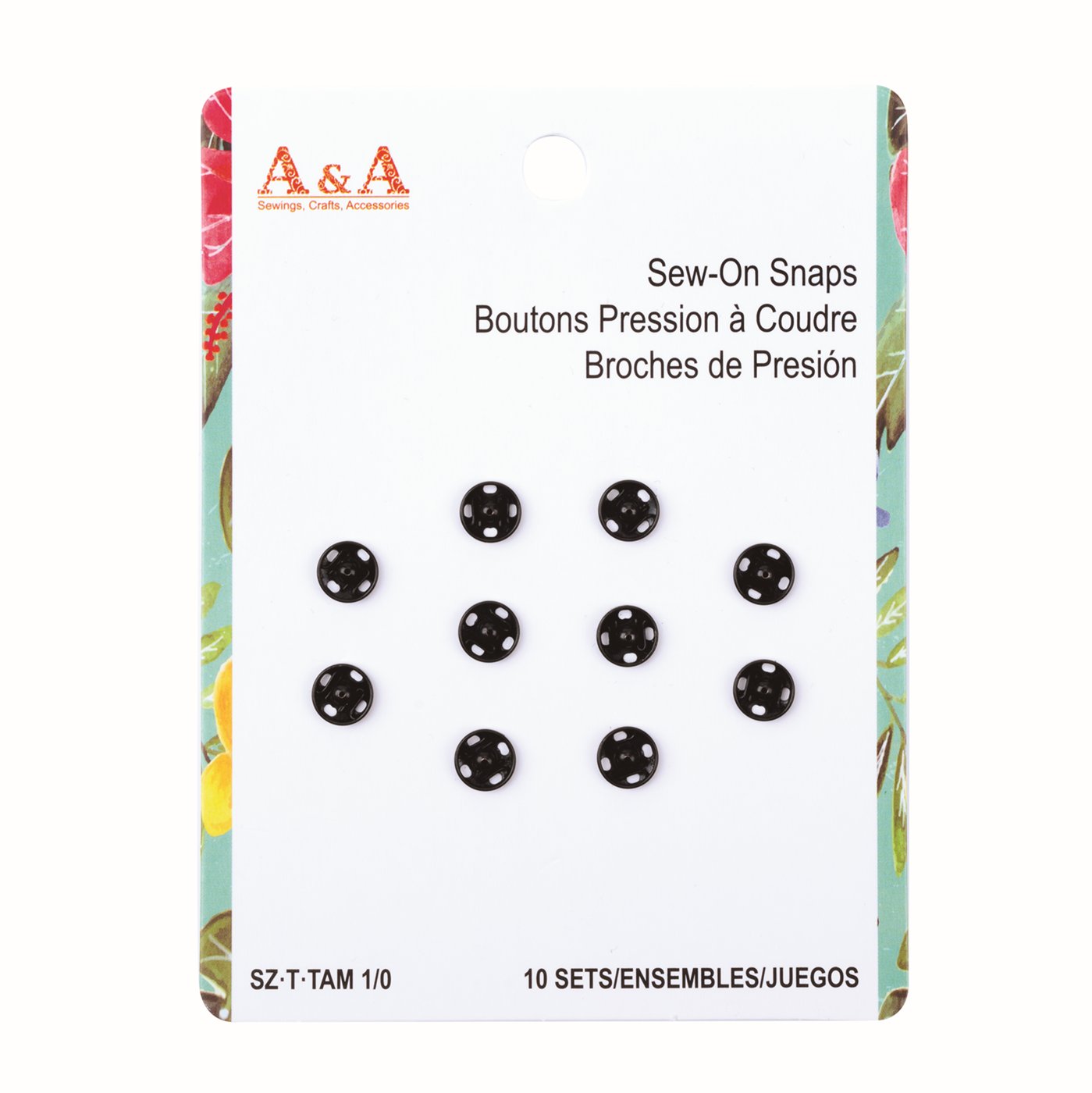 Snap Fasteners A200-4110 – Sewing Notions supplied by Liberty Port from Ningbo, China