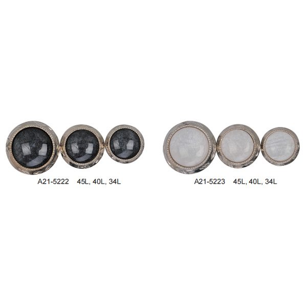 Button A21-5222 – Button supplied by Liberty Port from Ningbo, China