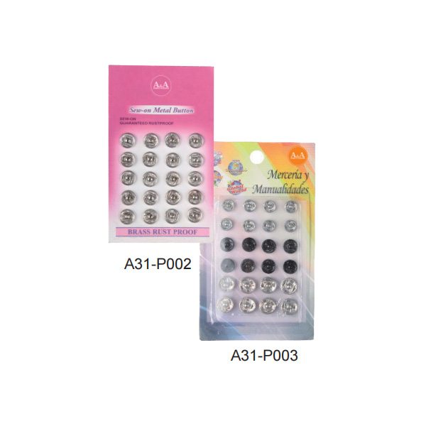 Button A31-P002 – Button supplied by Liberty Port from Ningbo, China