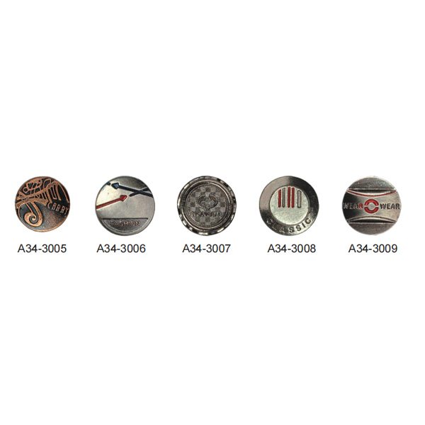 Button A34-3005 – Button supplied by Liberty Port from Ningbo, China