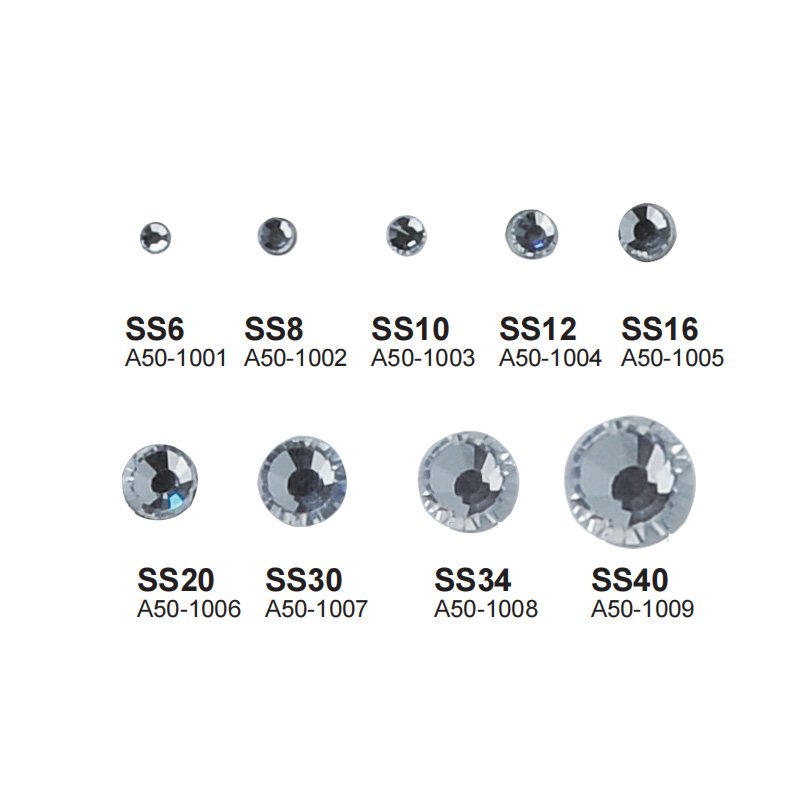 Hot Fix Glass Stone A50-1012 – Beads, Flakes, Stones & Chains supplied by Liberty Port from Ningbo, China
