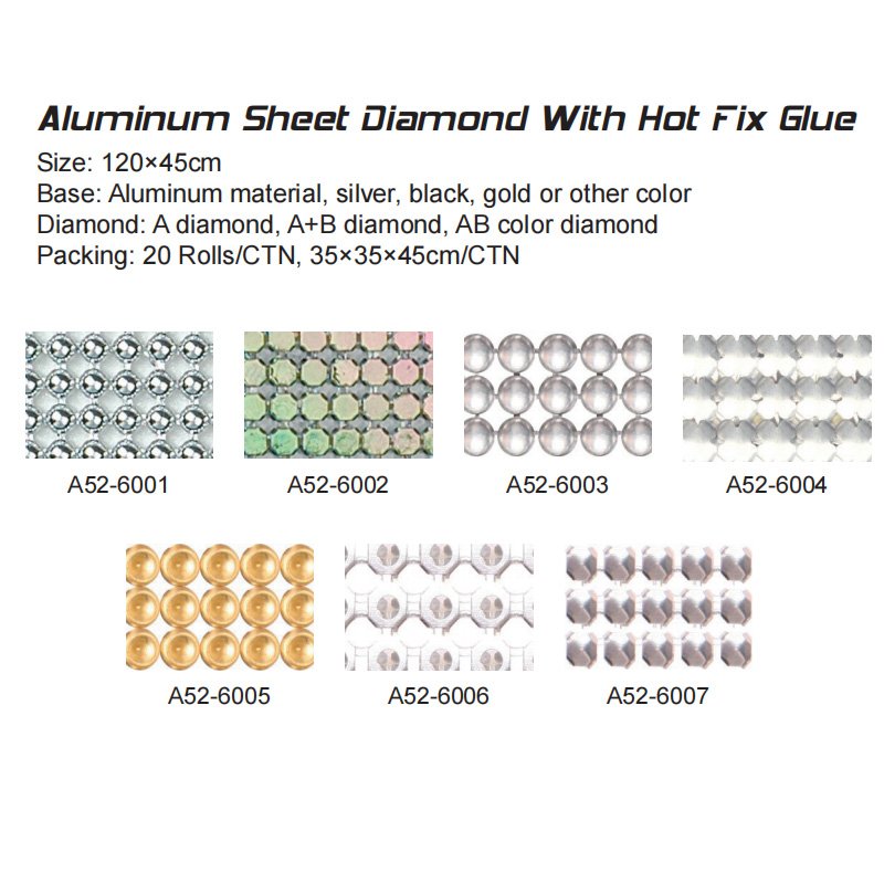 Aluminum Sheet Diamond With Hot Fix Glue A52-6001 – Beads, Flakes, Stones & Chains supplied by Liberty Port from Ningbo, China