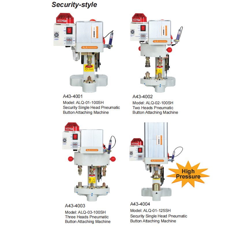 Button Attaching Machine Security-style A43-4001 – Button supplied by Liberty Port from Ningbo, China