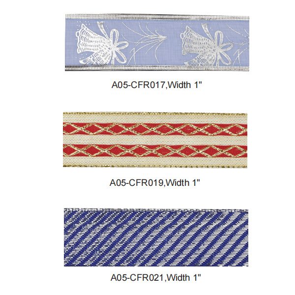 Christmas Fancy Ribbon A05-CFR017 – Ribbon & Tape supplied by Liberty Port from Ningbo, China