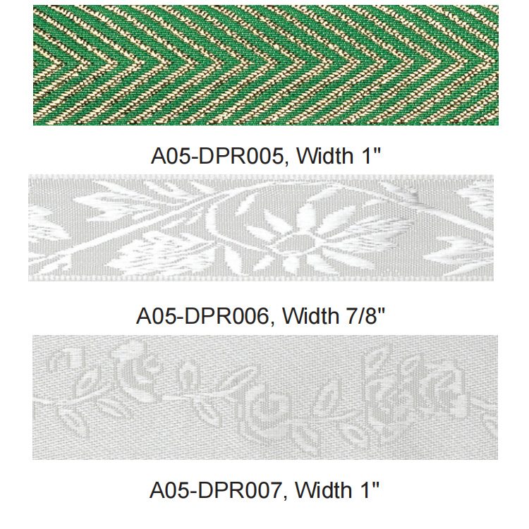 Decorated Polyester Ribbon A05-DPR005 – Ribbon & Tape supplied by Liberty Port from Ningbo, China