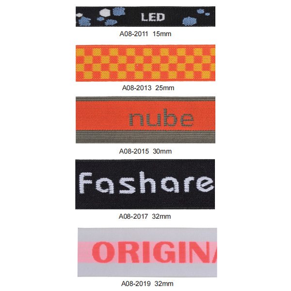 Jacquard Elastic Tape A08-2011 – Ribbon & Tape supplied by Liberty Port from Ningbo, China