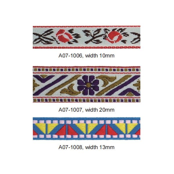 Jacquard Woven Tape A07-1006 – Ribbon & Tape supplied by Liberty Port from Ningbo, China