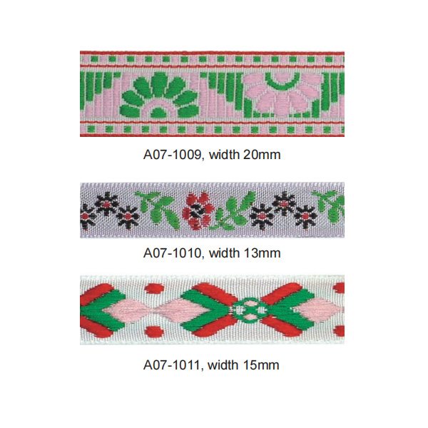 Jacquard Woven Tape A07-1009 – Ribbon & Tape supplied by Liberty Port from Ningbo, China