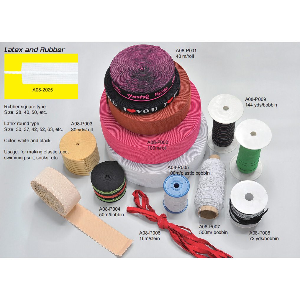 Latex and Rubber – Ribbon & Tape supplied by Liberty Port from Ningbo, China
