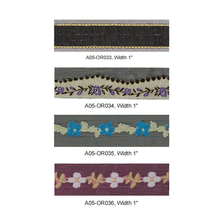 Organza Ribbon With Metallic Yarn A05-OR033 – Ribbon & Tape supplied by Liberty Port from Ningbo, China