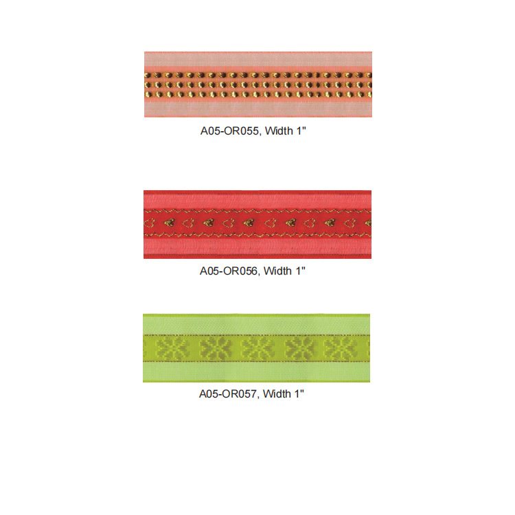 Organza Ribbon With Metallic Yarn A05-OR055 – Ribbon & Tape supplied by Liberty Port from Ningbo, China