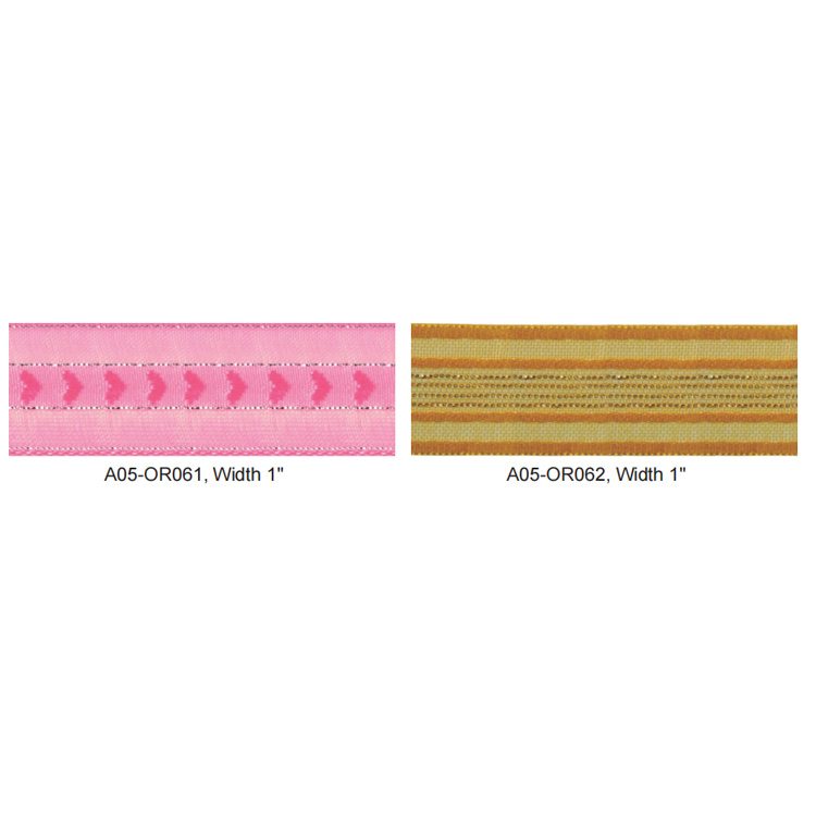 Organza Ribbon With Metallic Yarn A05-OR061 – Ribbon & Tape supplied by Liberty Port from Ningbo, China