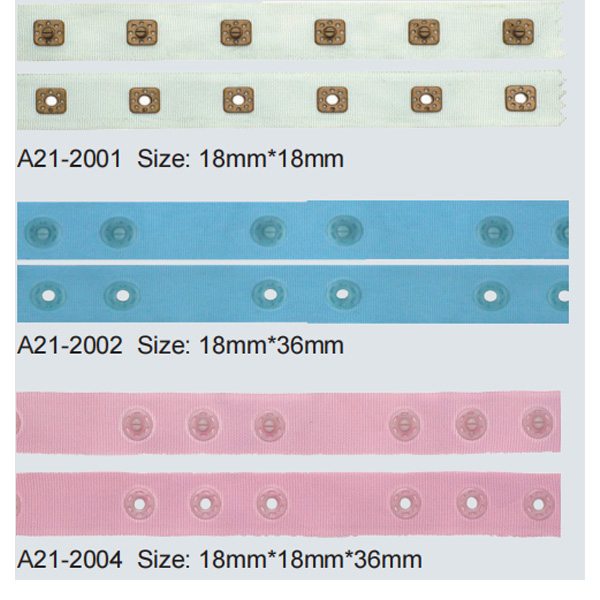 Plastic Snap Button with tape A21-2001 – Button supplied by Liberty Port from Ningbo, China