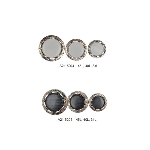 Two Part Resin and ABS Button A21-5204 – Button supplied by Liberty Port from Ningbo, China